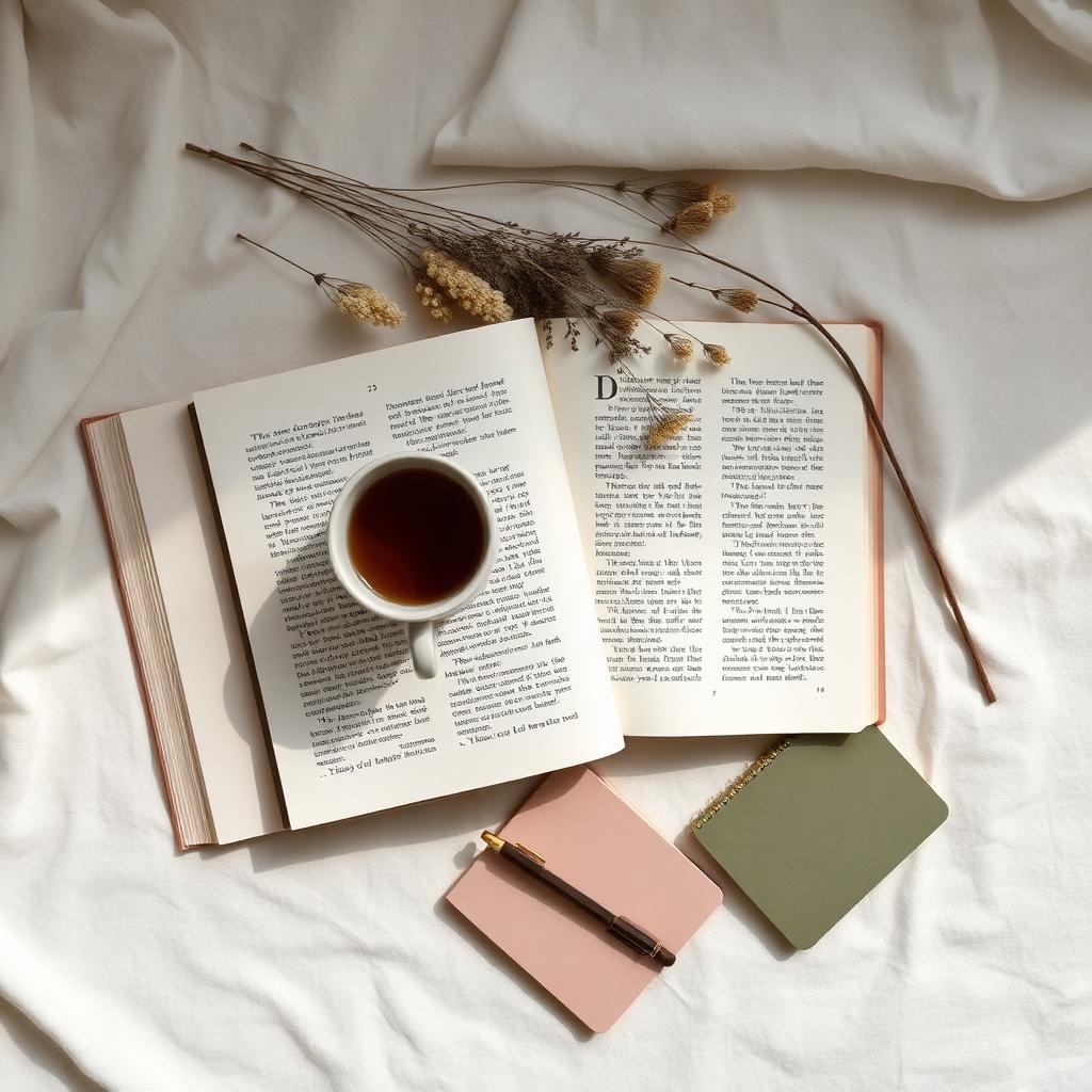 Stack of books and reading materials